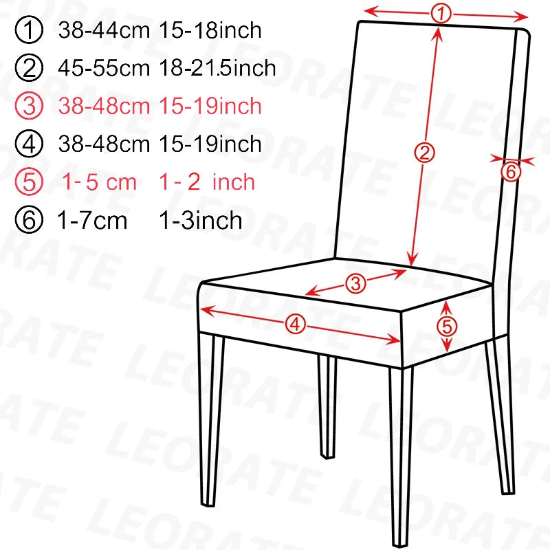 Jacquard Chair Cover, Durable Elastic Fabric Dining Chairs Cover, Stretch Covers For Kitchen Dining Room Chairs, Home Decor