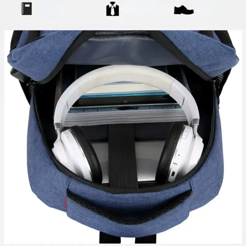 Men Backpack USB Charging Casual Travel Backpack Men Large Capacity Travel Laptop Backpack School Bag