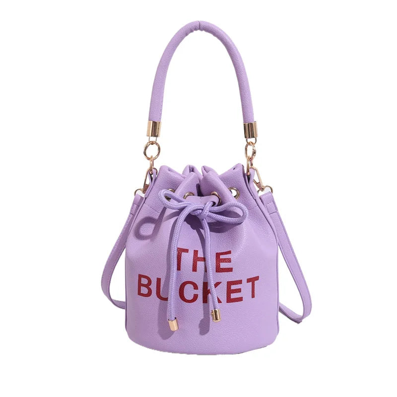 Women's Bag Portable Retro Women's Bag European And American Fashion Multifunctional Bag Women's New Bucket Shoulder Diagonal