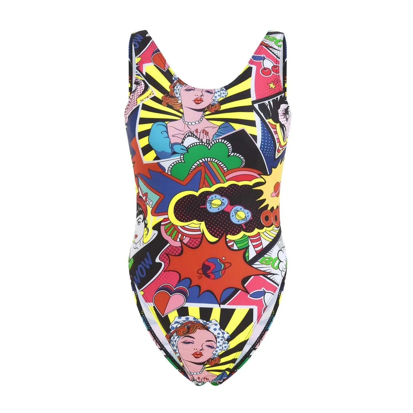 1 Pieces Bikinis Women Sexy Swimwear Monokini Summer Beachwear Fashionable Prints Sexy Bandeau Swimsuit купальники женские