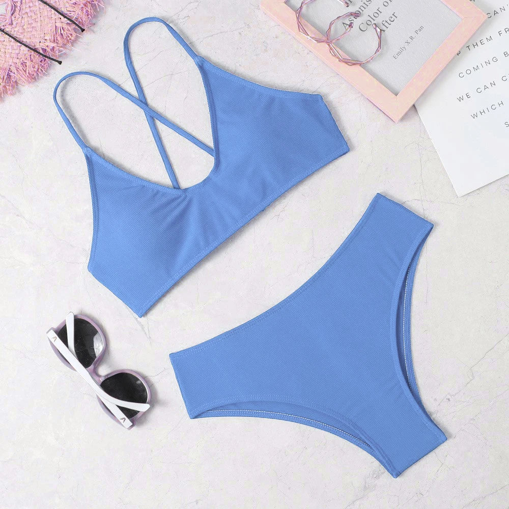 2023 New Bikini Women's Swimwear Sexy Bikini Swimwear Push Up Swimwear Women's Beach Swimwear