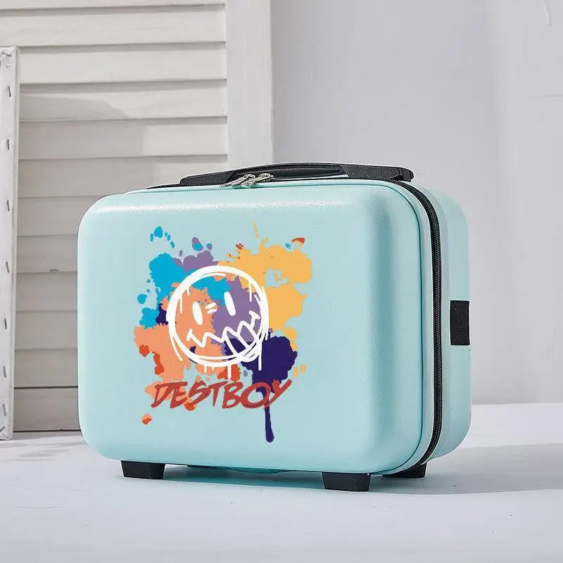 2024 New travel suitcase with handbag unisex ins super fashion rolling luggage 13 inch boarding valise popular bag
