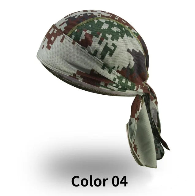 Summer Headband Men Printed Headscarf Fishing Cycling Cap Sun Protection Camouflage Women Running Hood Hiking Sport Bandana