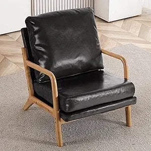 Mid Century Modern Accent Chairs for Living Room, 23” Wide Comfy Chair for Bedroom, Small Cozy Sherpa Reading Chairs for Adults,