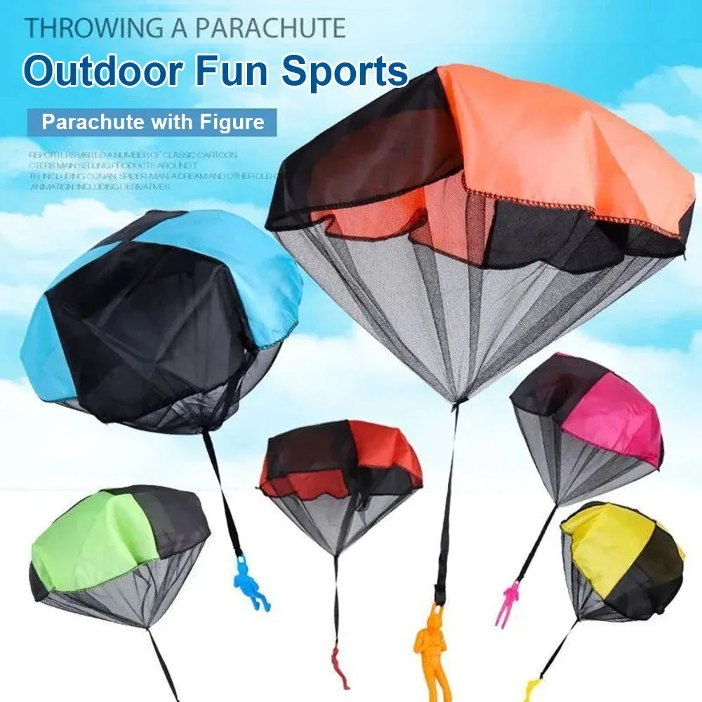 Hand Throwing Mini Soldier Camouflag Parachute for Kids Outdoor Toys Game Educational Flying Sport for Children