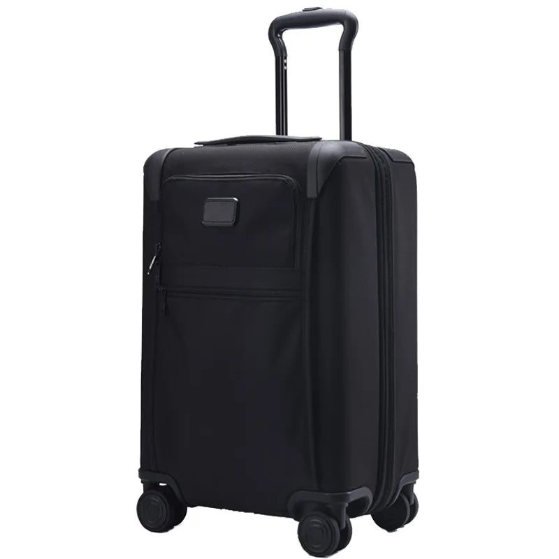 KLQDZMS Rolling Luggage 24Inch Oxford Cloth Trolley Case 20" Expandable Boarding Case Trolley Style Travel Bag Men's Suitcase