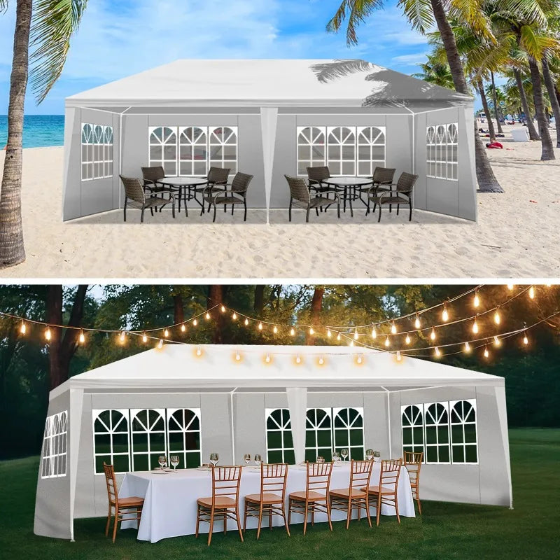Ktaxon 10'x20' Canopy Tent 4 Sides Gazebo Canopy Outdoor Party Wedding Tent