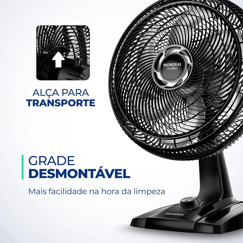 Table Fan Mondial 40cmTurbo 6-blade VT-40-NB 127V