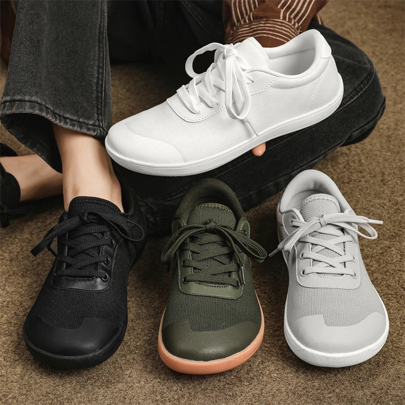 New Minimalist Shoes for Men Wide Toe Barefoot Zero Drop Shoes Casual Breathable Mesh Lightweight Walking Sneakers Man