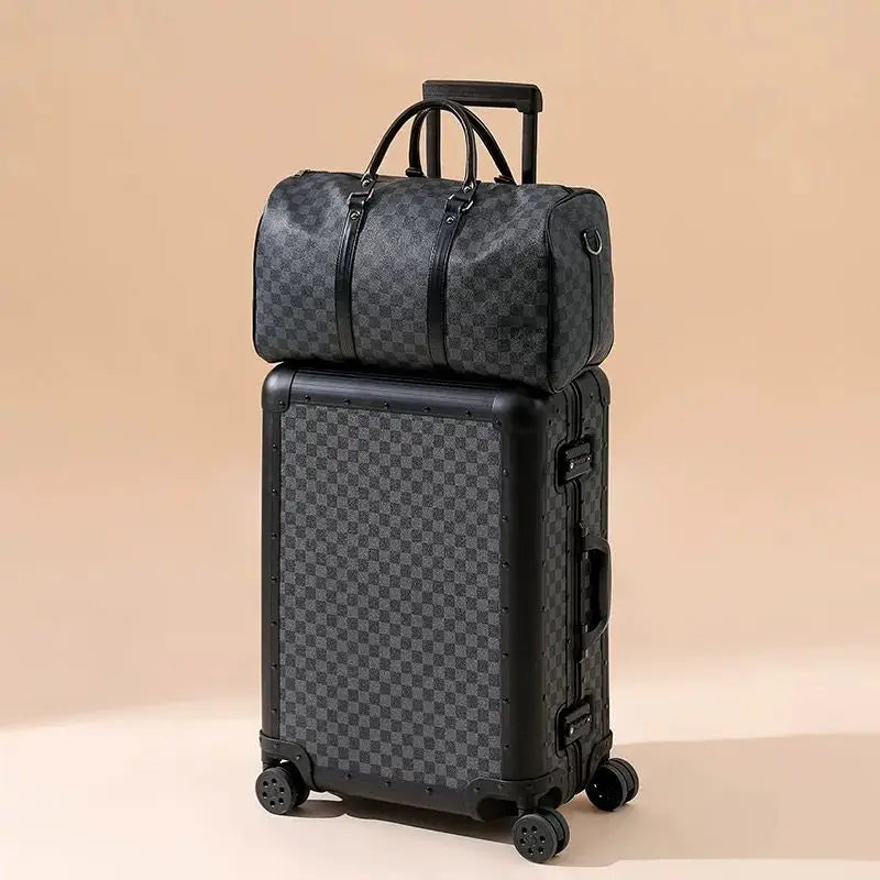 LIXIA Suitcase Travel Set 20"24"26-inch Large-capacity Trolley Case Full Aluminum Magnesium Alloy Boarding Box Luggage