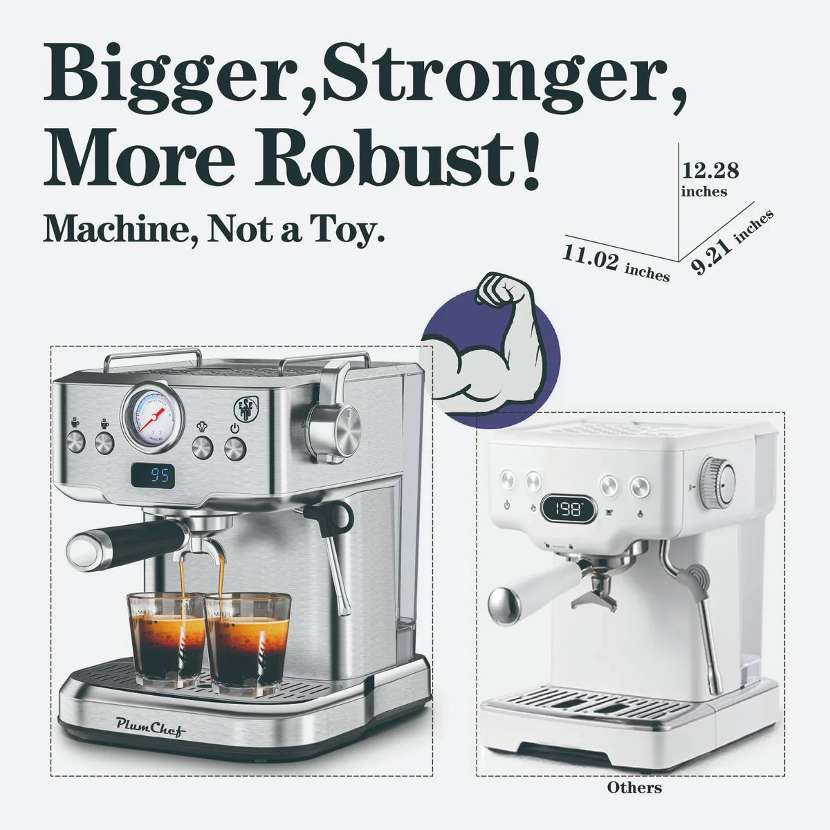 Plum Chef Professional Compact Household Coffee Maker