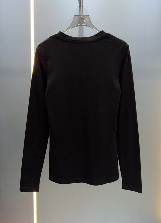 2025 Autumn/Winter New Women's Round Neck Long Sleeve Top