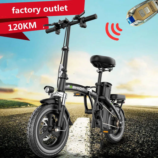 Folding Electric Bicycle with Lithium Battery, 40 W, 40 W, 42V, 30Ah, 400W, ATV Cruiser Electric Bicycle, 120km