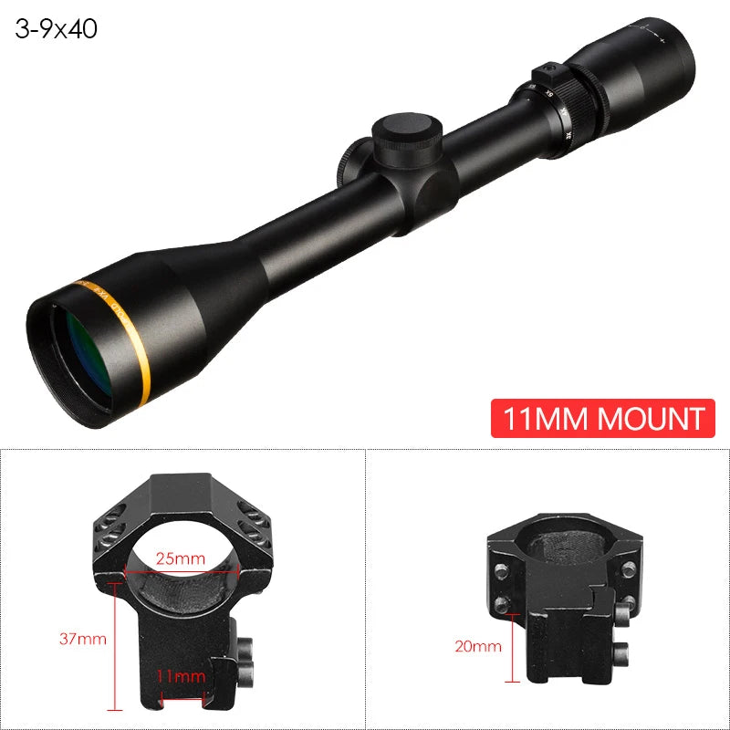 VX Tactical 3.5-10x40 Scope Mil Dot Riflescopes Optic Sight 3-9x40 4.5-14x40 Hunting Scopes for Airsoft Gun With Mount