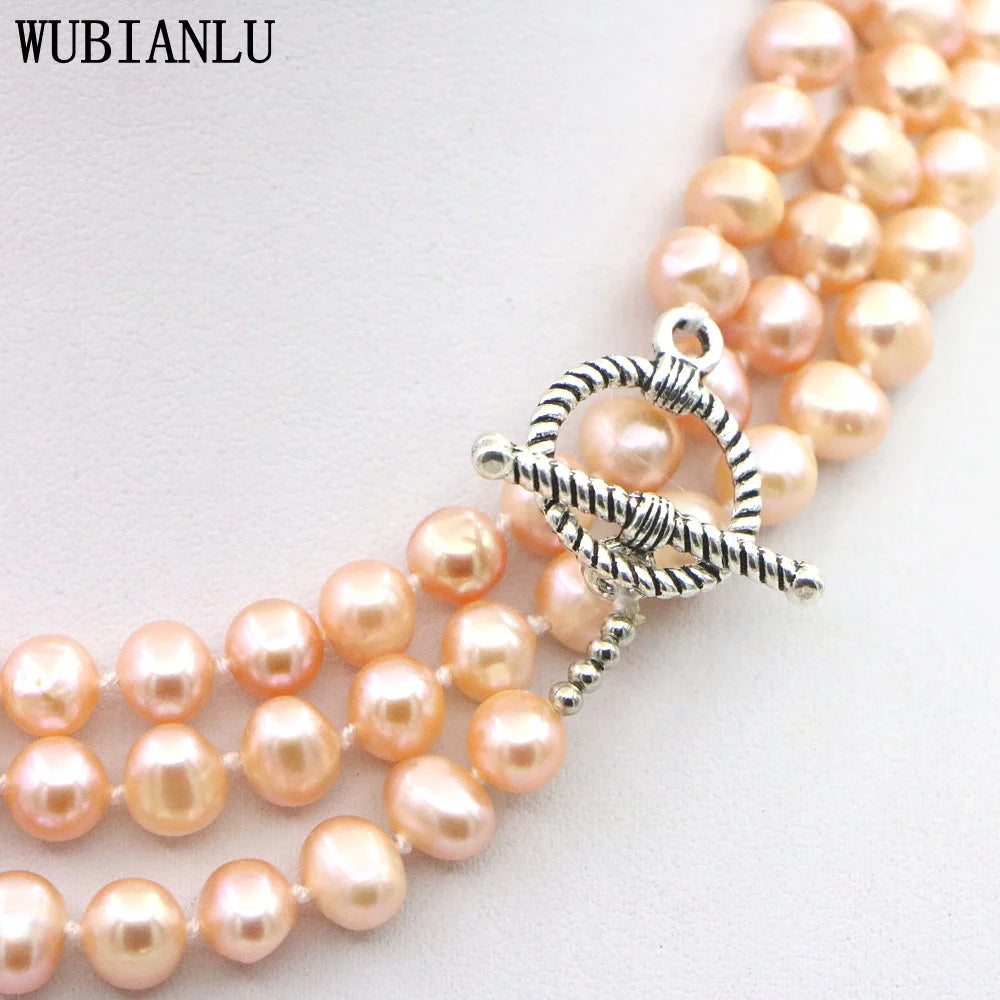 Natural Freshwater 7-8mm Long Pearl Necklace Women In Necklaces 127cm Fashion Hot Charming Jewelry Girl Birthday Gift T261