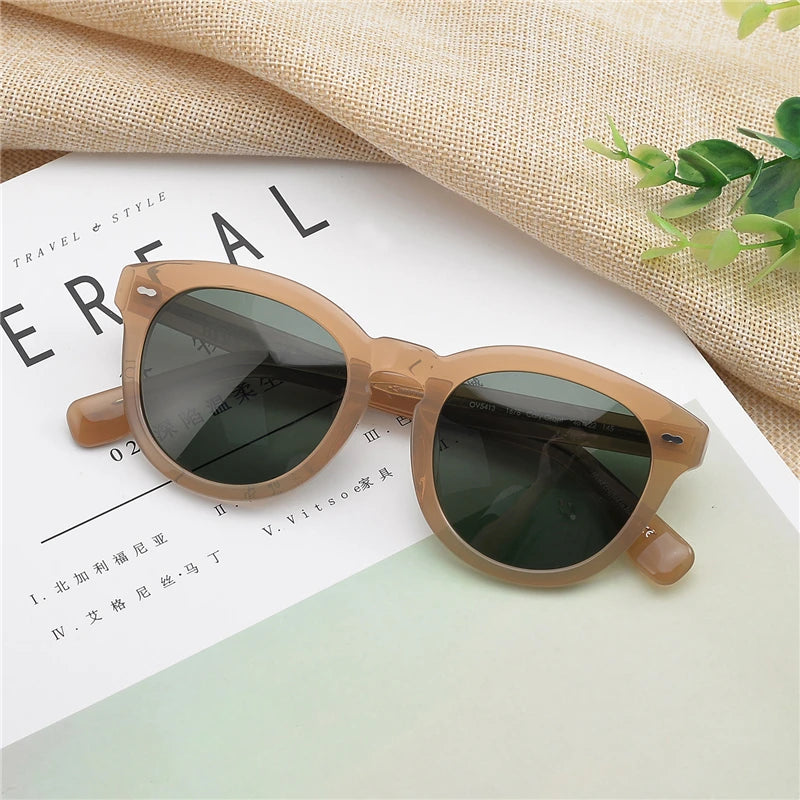Brand sunglasses Men 2024 OV5413 Retro Designer Polarized Sunglasses Women UV400 Driving glasses Cary Grant Men's Sun Glasses