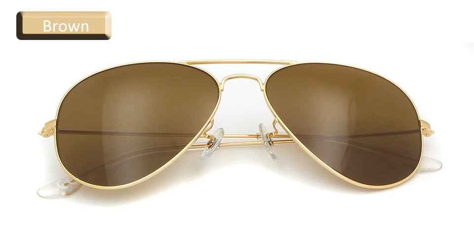 Sorbern 62MM Pilot Oversized Sunglasses Men Glass Lens Sun Glass for Man Google Eyewear Shades Men Glasses oculos masculino