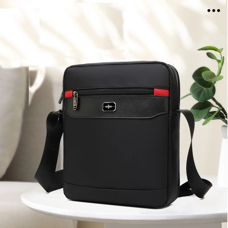 Vintage Oxford black swiss bags men's shoulder bag man Waterproof messenger crossbody bags for men 2019 bandolera hombre