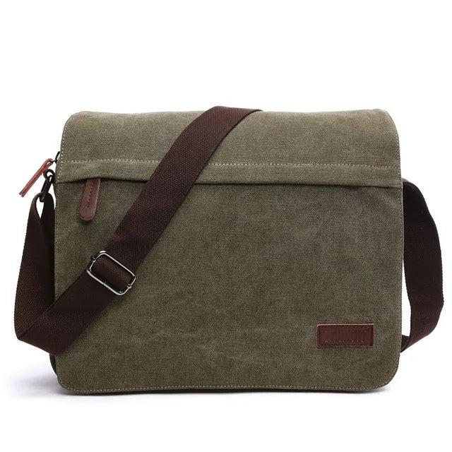 Men's Sidebag For Business Crossbody Bag Fashion Korean Version Men's Canvas Large Capacity Single Shoulder Messenger Bag