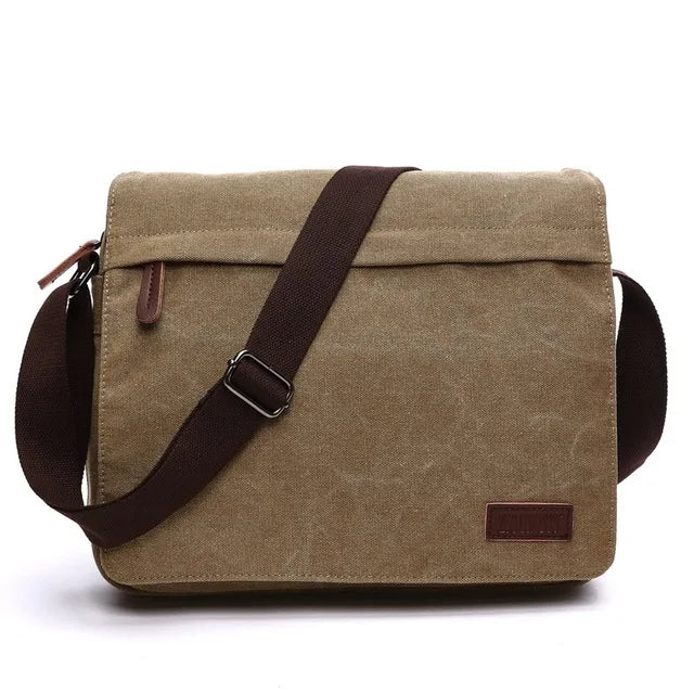 Men's Sidebag For Business Crossbody Bag Fashion Korean Version Men's Canvas Large Capacity Single Shoulder Messenger Bag