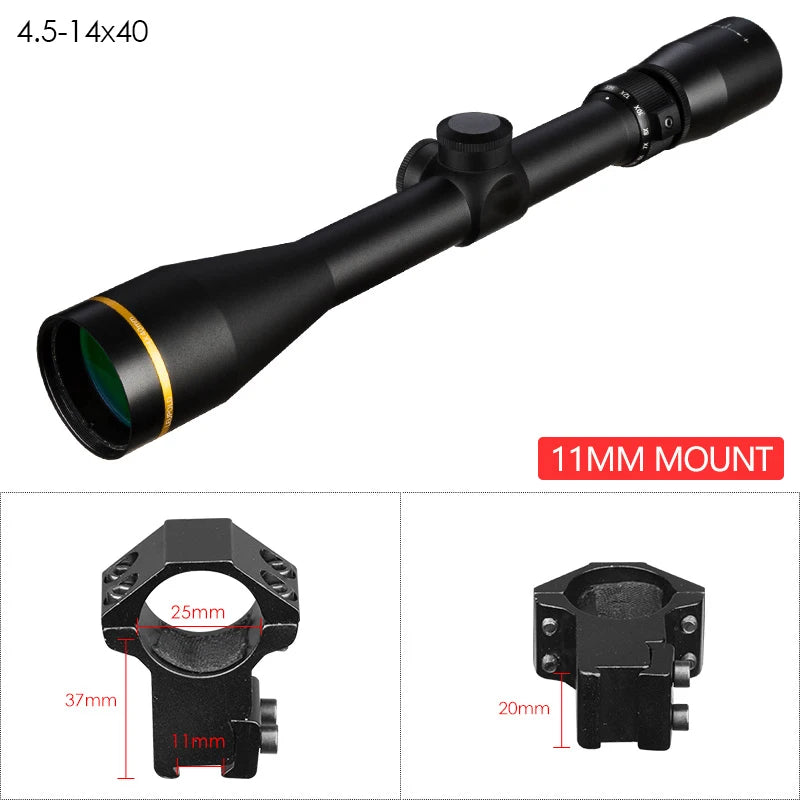 VX Tactical 3.5-10x40 Scope Mil Dot Riflescopes Optic Sight 3-9x40 4.5-14x40 Hunting Scopes for Airsoft Gun With Mount