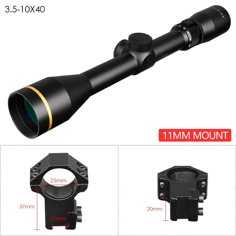 VX Tactical 3.5-10x40 Scope Mil Dot Riflescopes Optic Sight 3-9x40 4.5-14x40 Hunting Scopes for Airsoft Gun With Mount