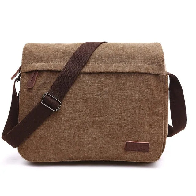 Men's Sidebag For Business Crossbody Bag Fashion Korean Version Men's Canvas Large Capacity Single Shoulder Messenger Bag
