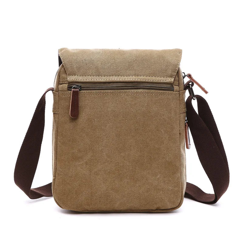 Men's Sidebag For Business Crossbody Bag Fashion Korean Version Men's Canvas Large Capacity Single Shoulder Messenger Bag