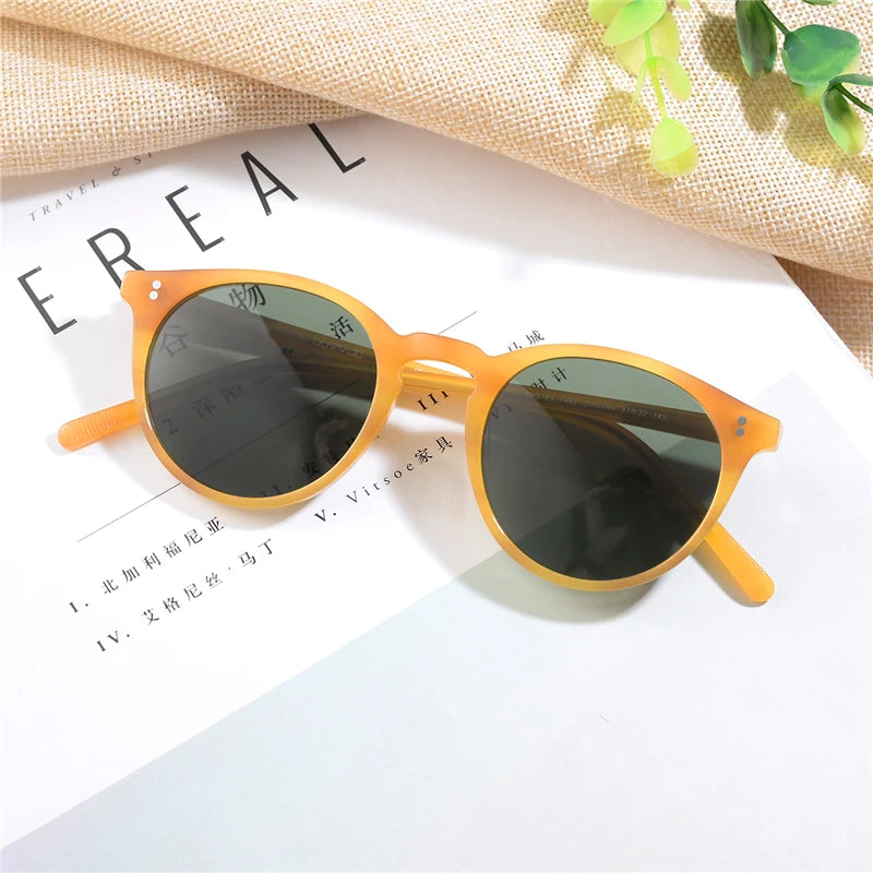 Unisex Retro Sunglasses Brand Oculos De Sol Oval Round O'malley Sun Glasses OV5183 Sunglasses frame eyewear O'malley sunglasses
