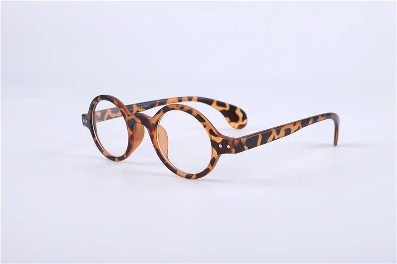 Vintage Oval Round 42.70mm Acetate Eyeglass Frames Myopia Mens Womens Full Rim Retro Fashion Glasses Rx Able