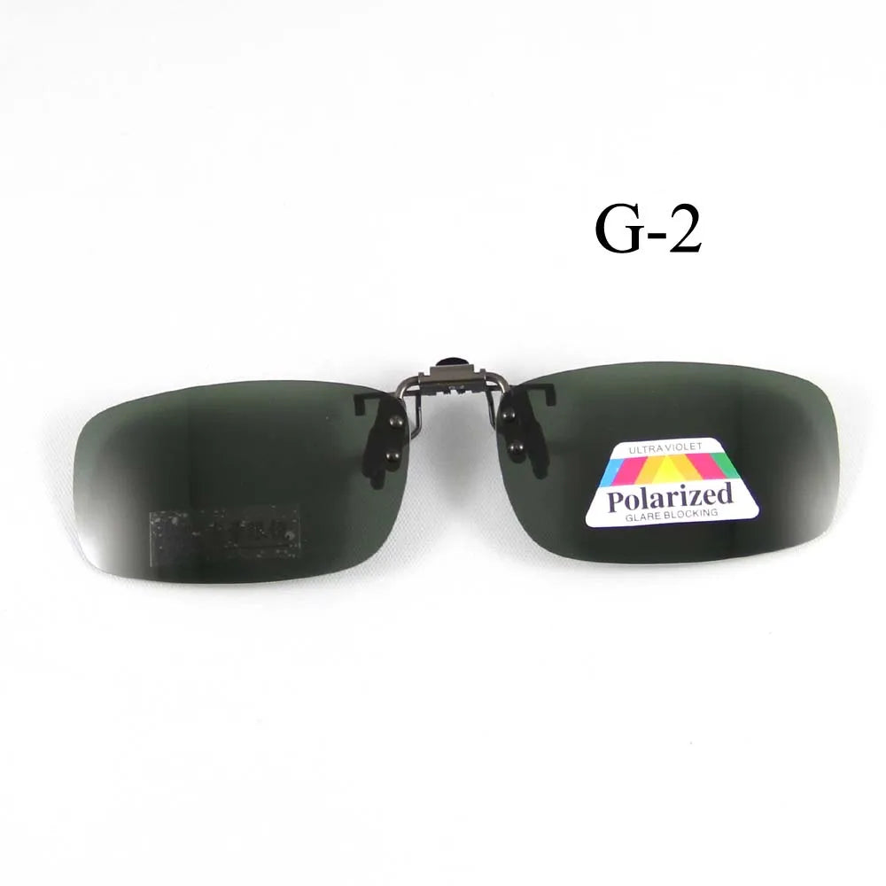 Polarized Sunglasses Clip on Can be flip up Sun Glasses Clip Driving Eyeglasses Polarized Clip on Sunglasses Alloy Bridge