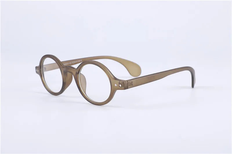 Vintage Oval Round 42.70mm Acetate Eyeglass Frames Myopia Mens Womens Full Rim Retro Fashion Glasses Rx Able