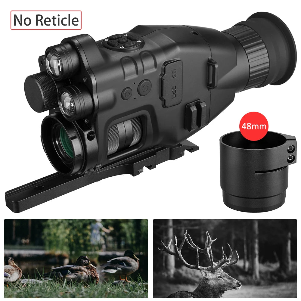 Night Vision Riflescope Monocular W/ Wifi APP 200M Range NV Scope 940nm IR Night Vision Sight Hunting Trail Camera Telescope