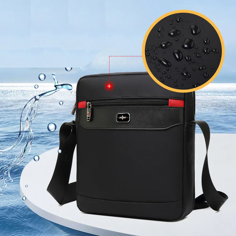 Vintage Oxford black swiss bags men's shoulder bag man Waterproof messenger crossbody bags for men 2019 bandolera hombre
