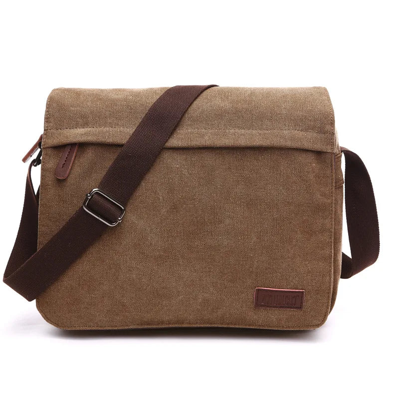 Men's Sidebag For Business Crossbody Bag Fashion Korean Version Men's Canvas Large Capacity Single Shoulder Messenger Bag