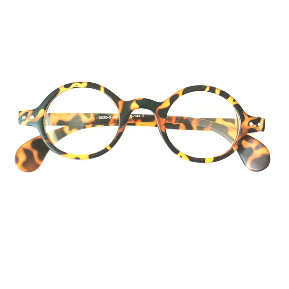 Vintage Oval Round 42.70mm Acetate Eyeglass Frames Myopia Mens Womens Full Rim Retro Fashion Glasses Rx Able
