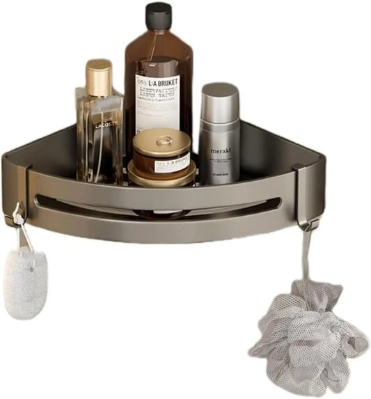 1/2/3Pcs Triangle Adhesive Shower Caddy Corner Shower Storage No Drilling Wall Mounted Bathroom Organizers and Storage