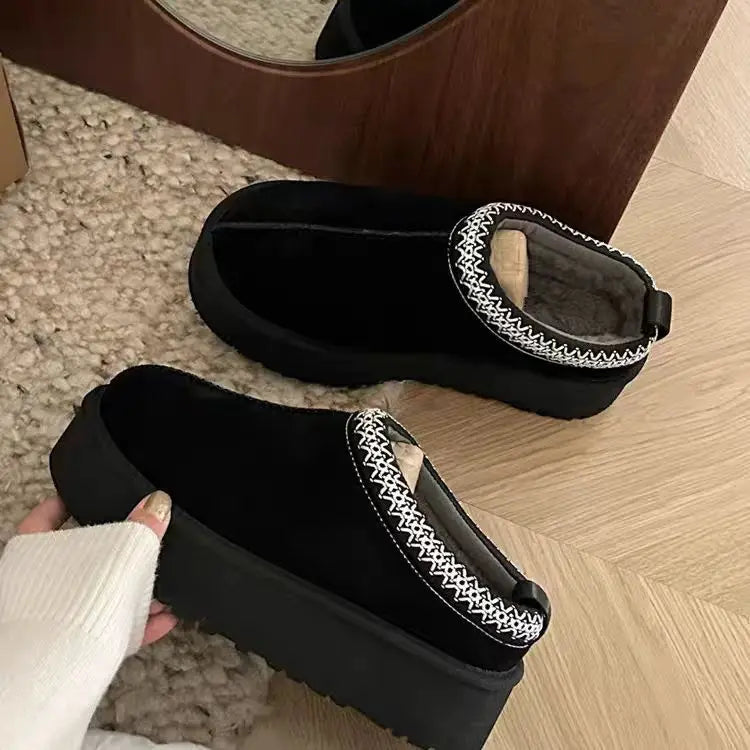 2026 New Classic Ultra Mini Platform Boots Leather Suede Wool Comfort Winter Womens Fur Slippers k98 ‮34-53 seziS uggS