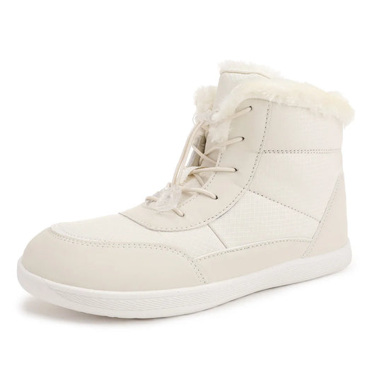 men's Barefoot Boots Fur Lined Ankle Booties Anti-Slip Walking Boots Wide Toe Box for Outdoor Hiking