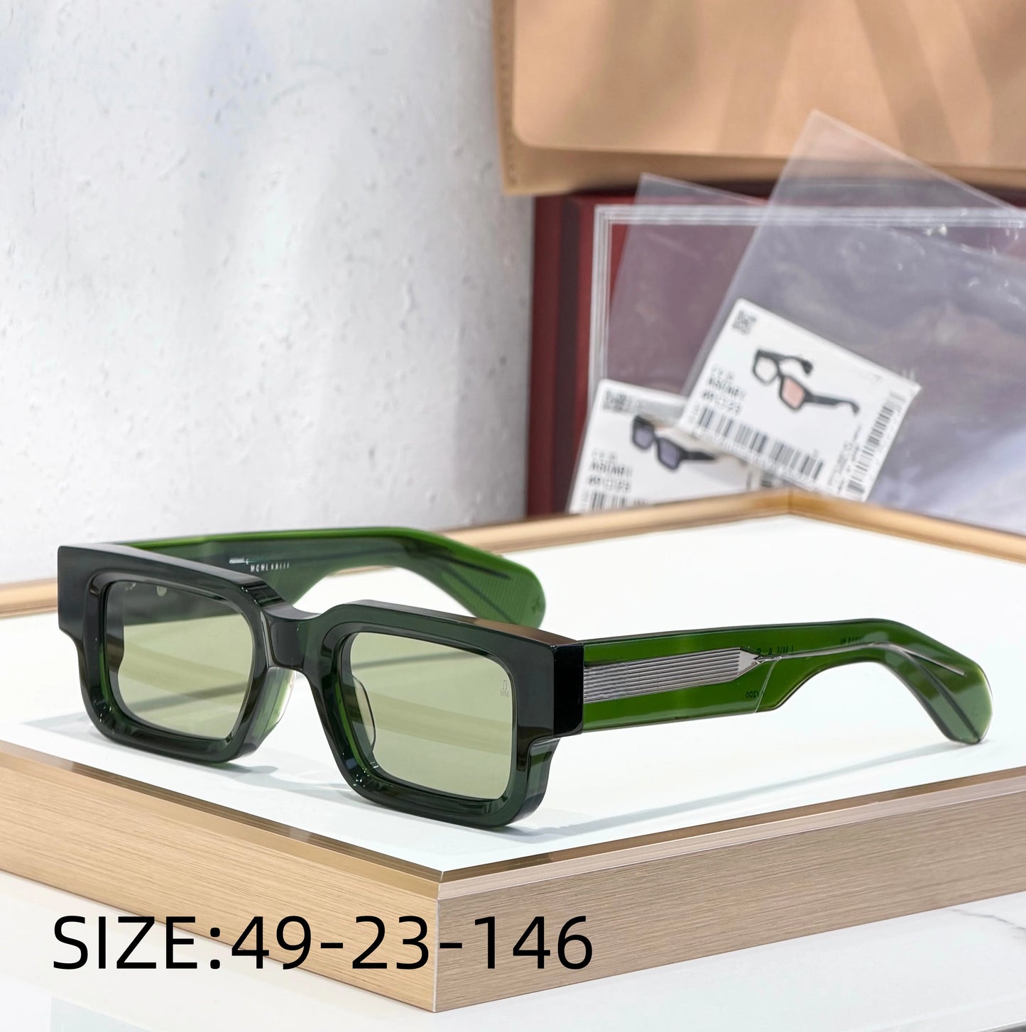 JMM ASCARI Classic Bestseller 10mm Thick Acetate Luxury Brand Handmade High Quality Sunglasses UV400 Outdoor Eyewear for Men and