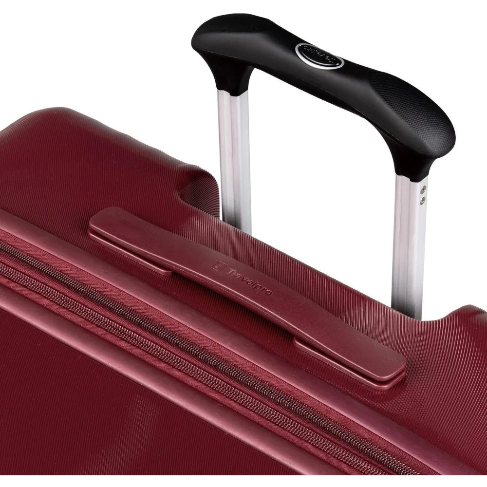 lightweight expandable hardside luggage with 8 spinner wheels and polycarbonate shell