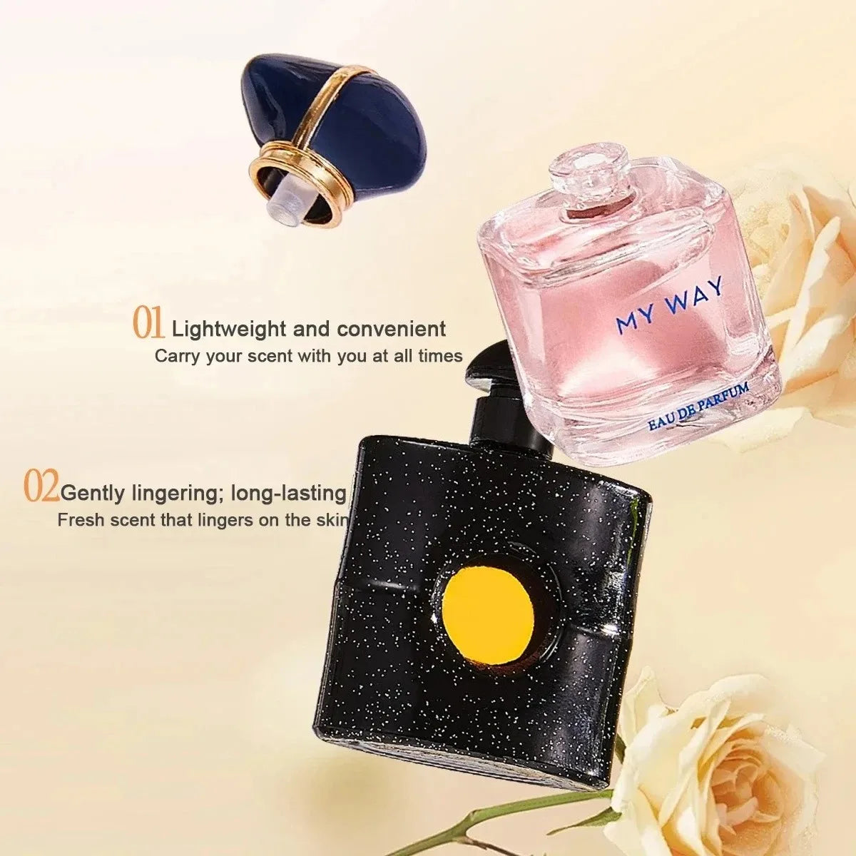Women Perfume Mens Pheromones Fragrance Long Lasting Woody Floral Cologne Compact Portable Perfume Luxury Gift Set