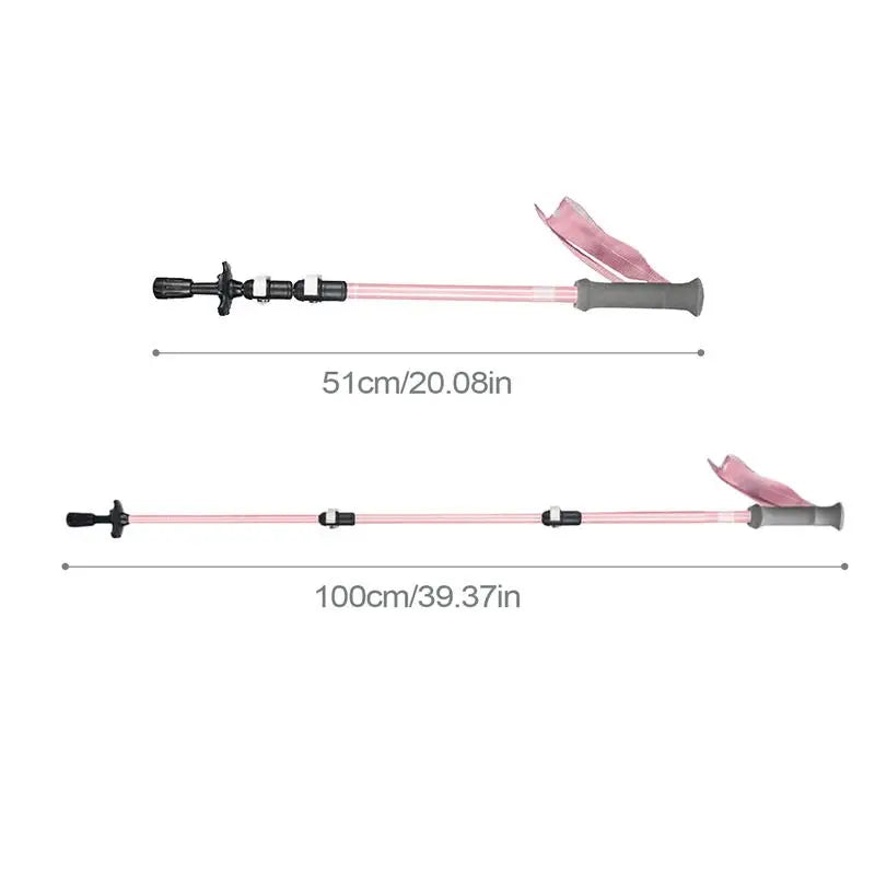 Trekking Poles For Kids Telescopic Walking Poles EVA Grips Adjustable Aluminum Alloy Hiking Sticks For Boys Girls Hiking Camping