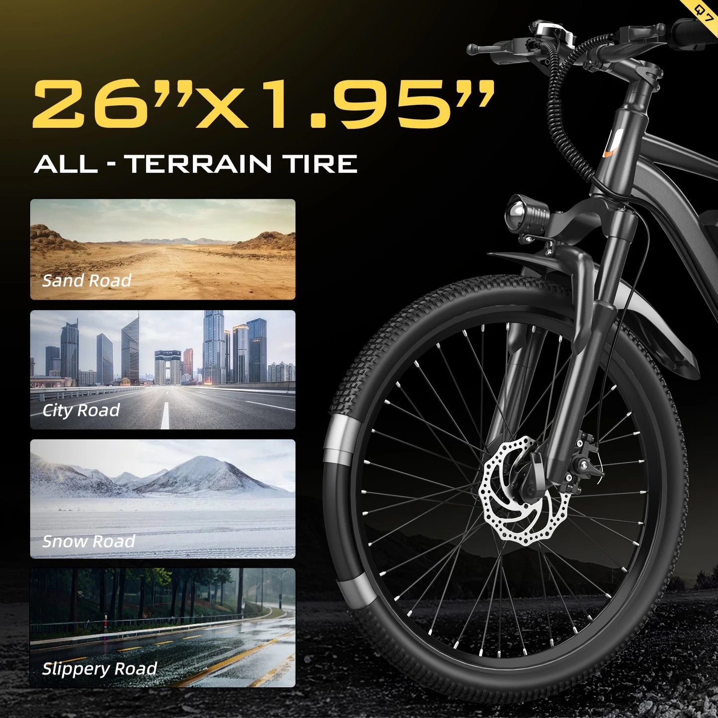26" Adult 600W Peak Motor Electric Mountain E Bike Electric Bicycle 19.9Mph 31Miles 36V 10.3AH Electric EBike for Adults