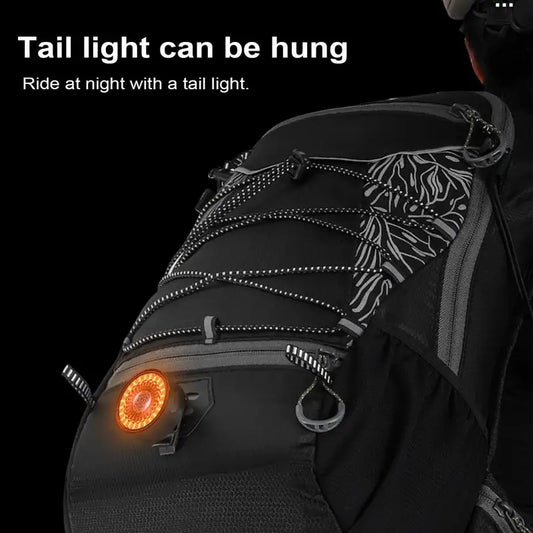 Hiking Backpack Waterproof 16L Water Backpack With Water Bladder For Hiking Water Resistant Lightweight Reflective Running Pack