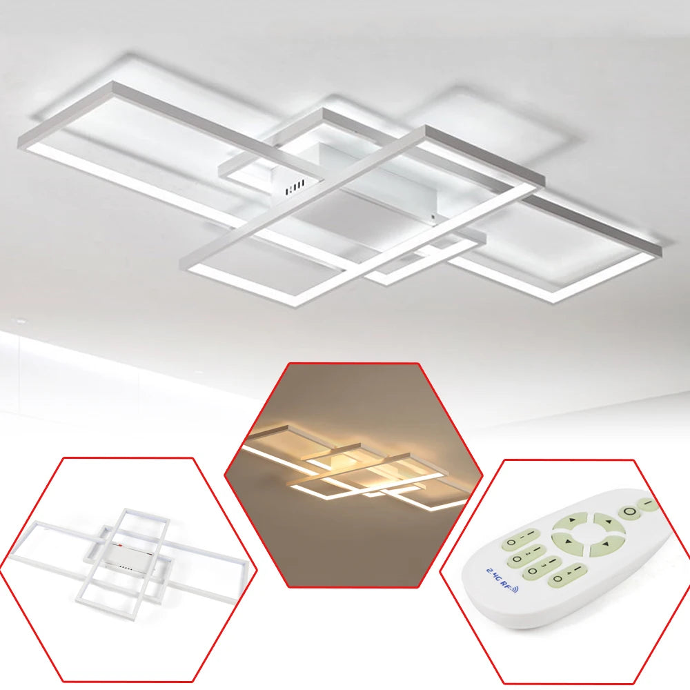 Versatile Ceiling Lights, Remote-Controlled, Adjustable Brightness and Color,malist Design