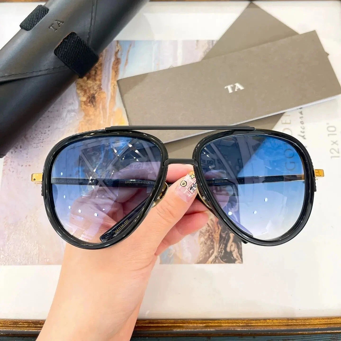 Authentic For DIYTA DT DRX-2031 MACH TWO Luxury Men Women Sun Glasses Top Quality LIMITED EDITION Male Couple Eyewear With Box