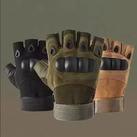 Half-Finger Outdoor Hunting Tactical Gloves Training Fitness Anti-Skid Cycling Sports Breathable Wear Resistance Wholesale