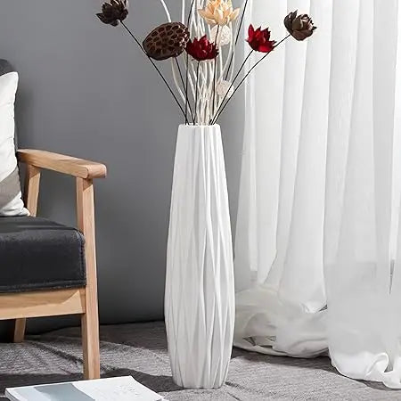 28 Tall Ceramic Floor Vase, Large Decorative Vase for Modern Home, Living Room, Office, Bedroom, Kitchen