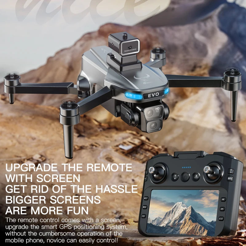 Drone Professiona 4K Dual Camera GPS Brushless Intelligent Obstacle Avoidance with Mapping Screen Control RC Drone SG901 PRO MAX
